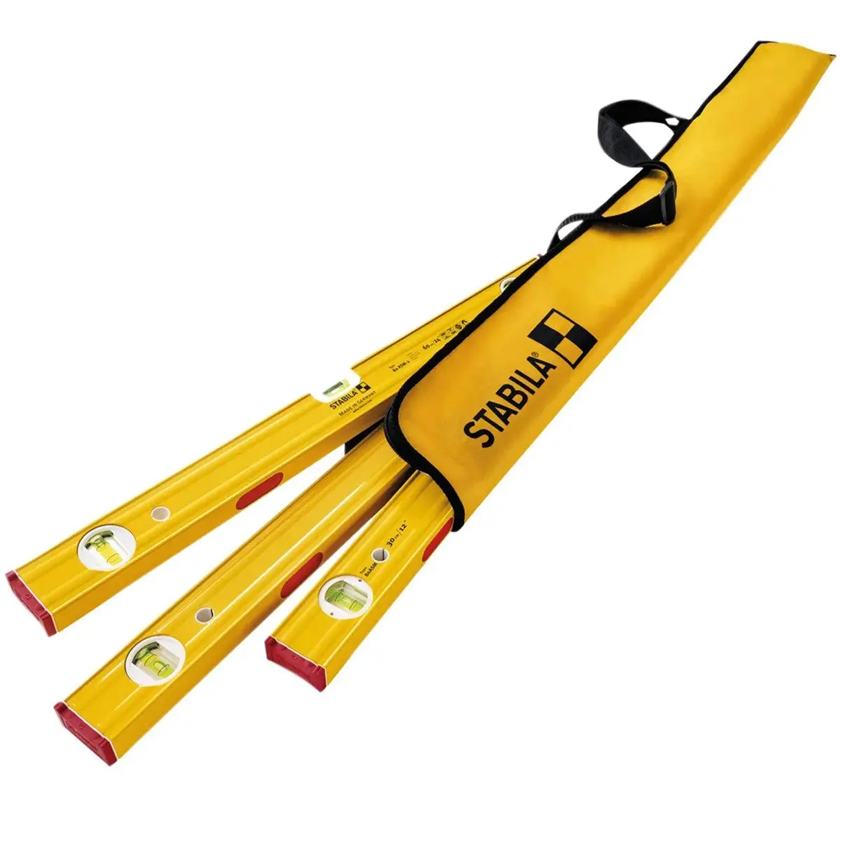 Stabila Stb80asmpset 4-Piece Pro Level Set 30Cm, 60Cm & 120Cm For Accurate Leveling 19716 1