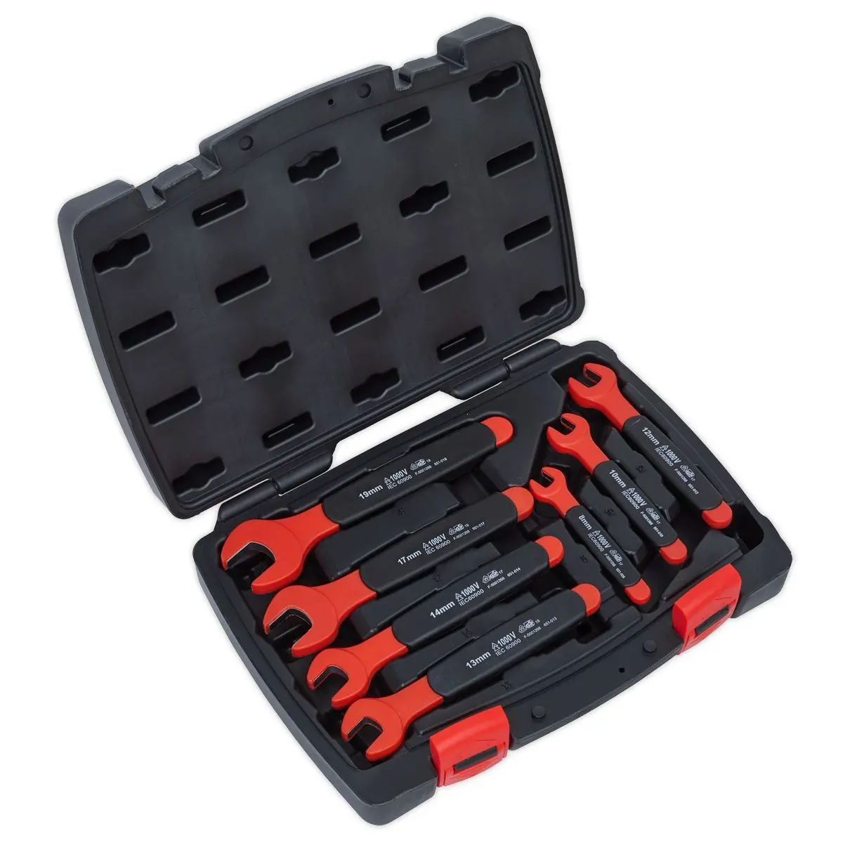 Sealey Ak63171 Insulated Open-End Spanner Set 7Pc Vde Approved 1