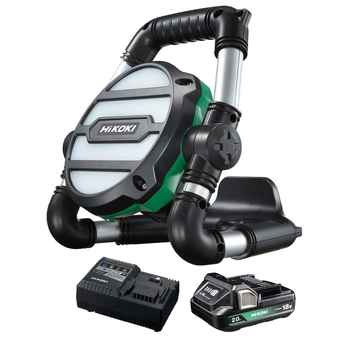 Hikoki Ub18dgll0z 18V Led Work Light With 1 X 2.0Ah Battery & Charger 1