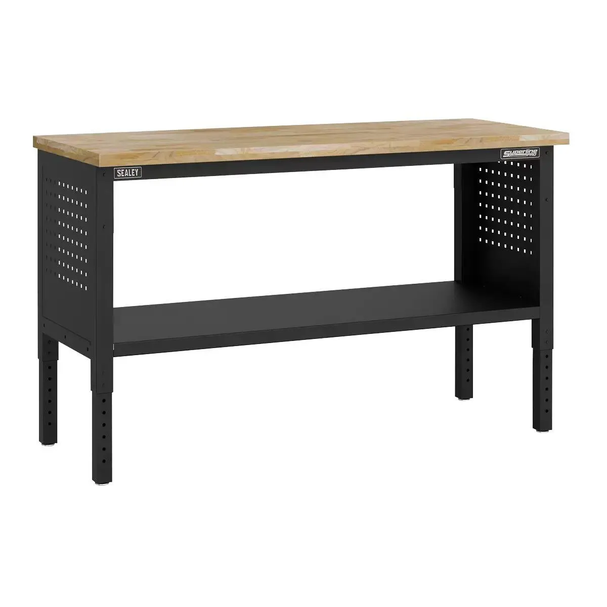 Sealey Apmwb60w Superline Pro Modular Workbench With Wooden Worktop & Adjustable Height 1525Mm 1