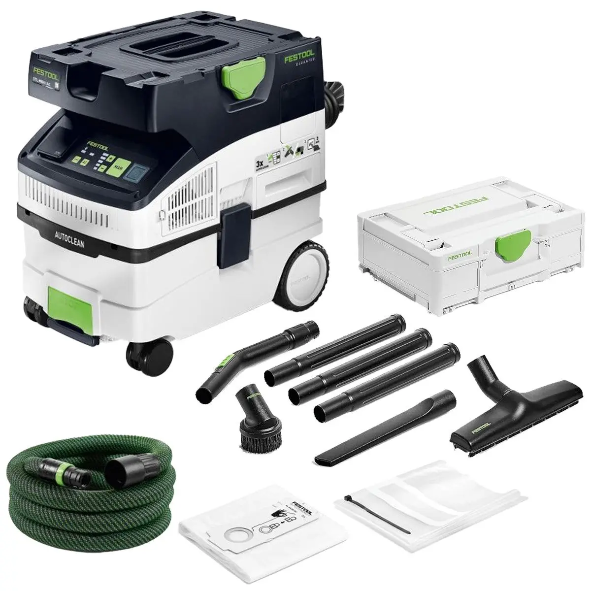 Festool Ctl Midi I Ac 110V Gb Mobile Dust Extractor Cleantec - 578546 With Compact Cleaning Set 577257 1