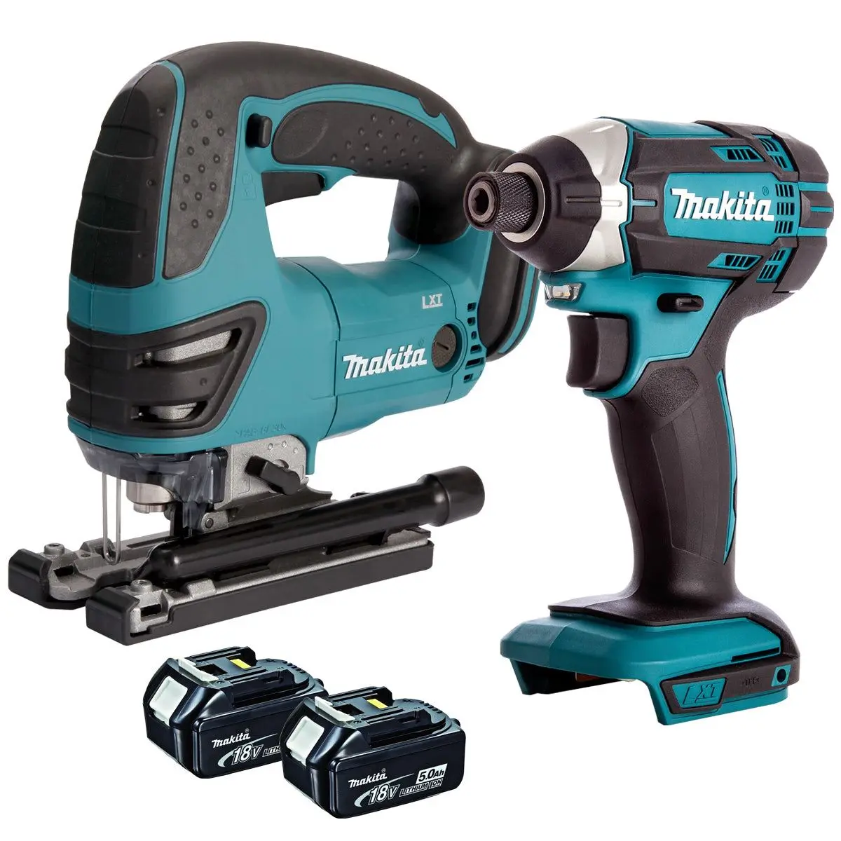 Makita Twin Pack 18V Jigsaw & Impact Driver With 2 X 5.0Ah Batteries 1