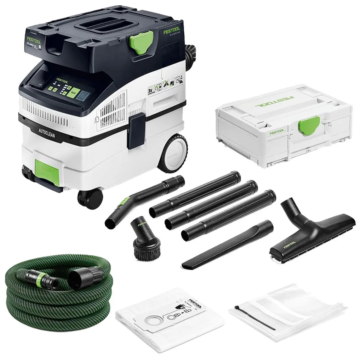 Festool Ctl Midi I Ac 230V Gb Mobile Dust Extractor Cleantec - 578548 With Compact Cleaning Set 577257 1