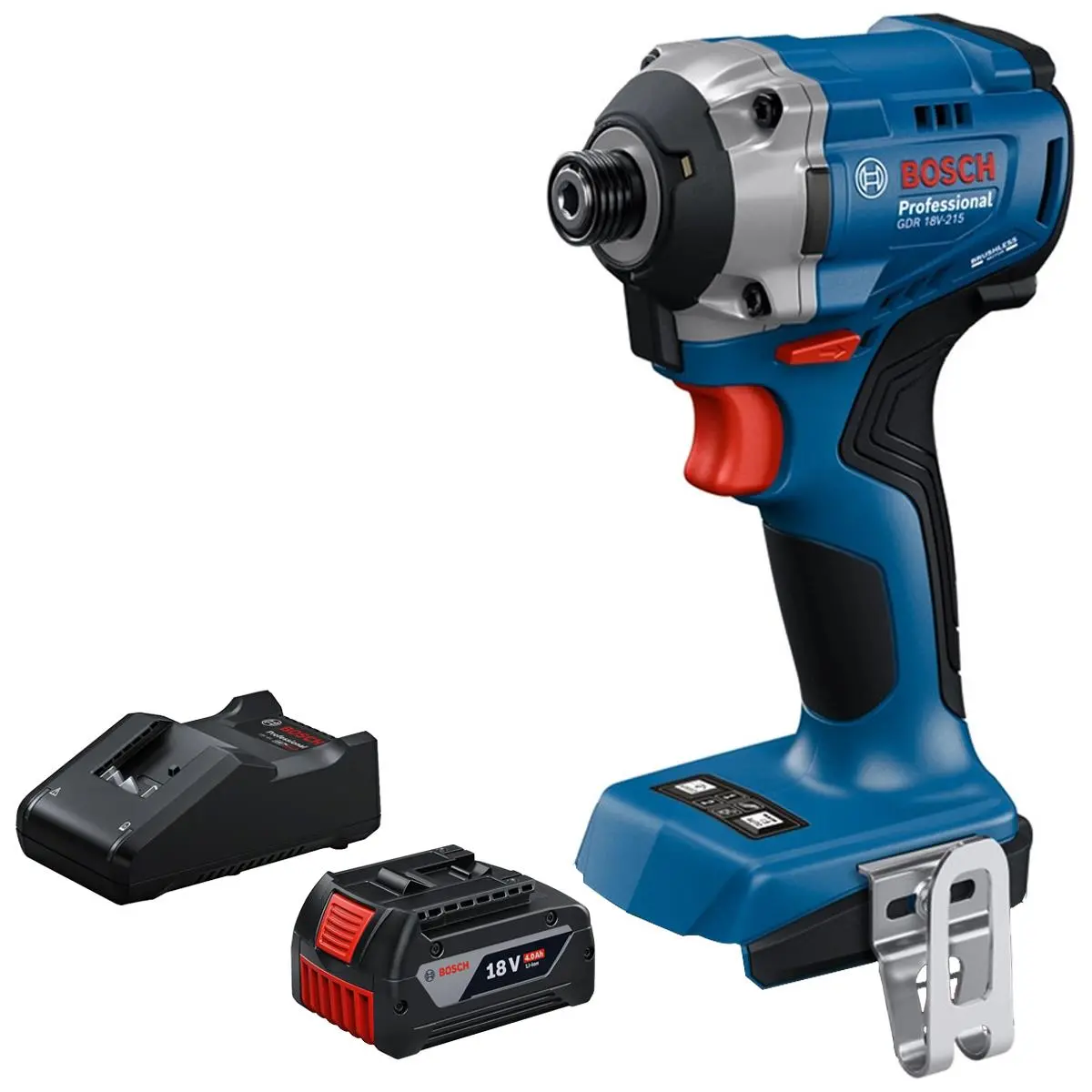 Bosch Gdr 18V-215 18V Brushless Impact Driver With 1 X 4.0Ah Battery & Charger 1
