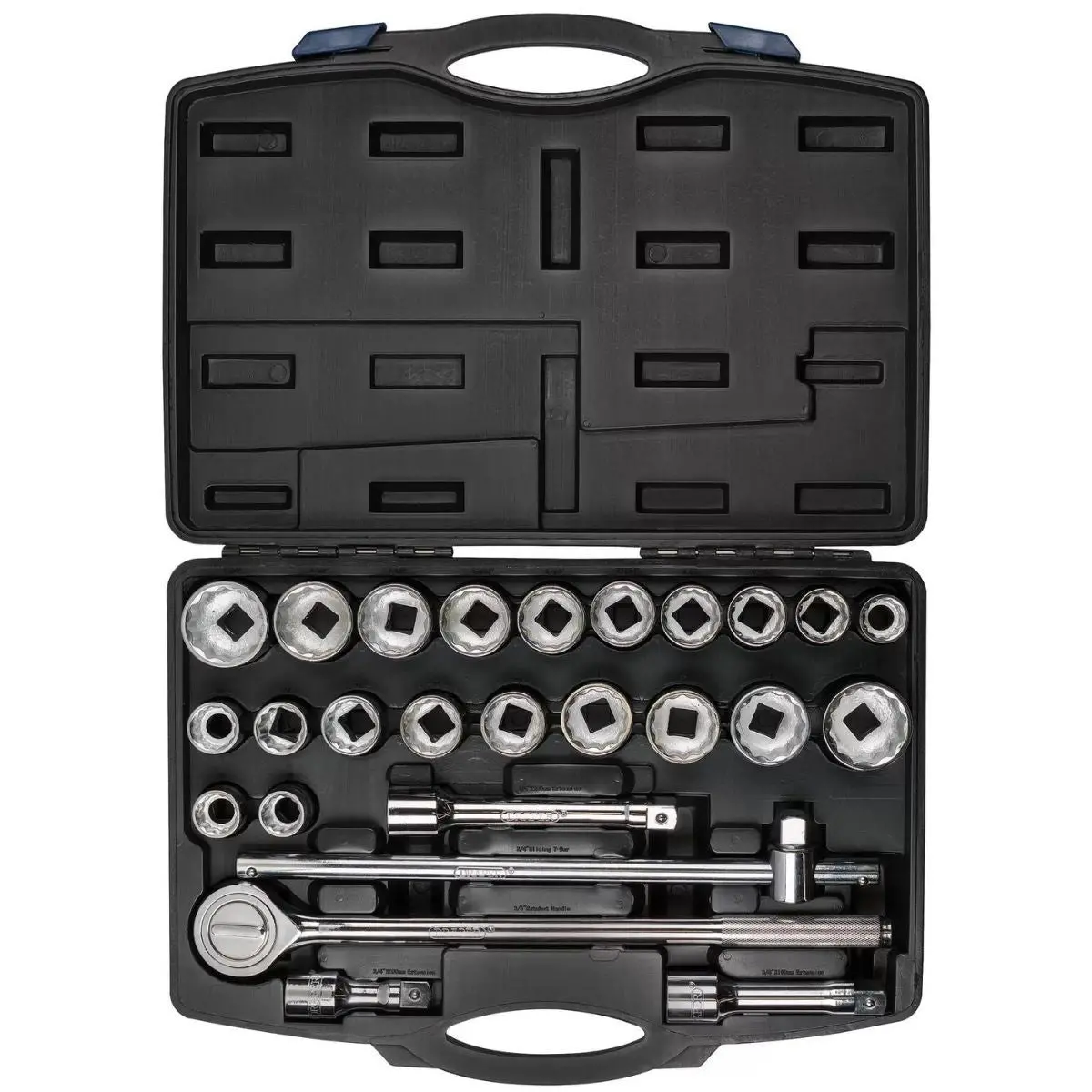 Draper Sd26ama/C 3/4" Sq. Dr. Combined Mm/Af Socket Set 26 Piece 48329 1