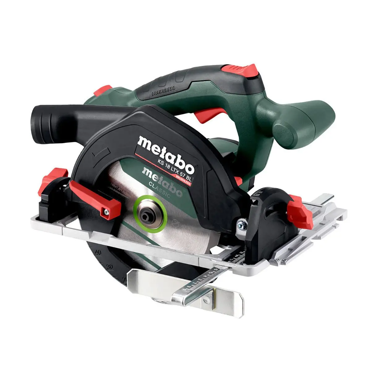 Metabo Ks 18 Ltx 57 Bl 18V Brushless 165Mm Circular Saw Body Only In Metabox 611857840 2