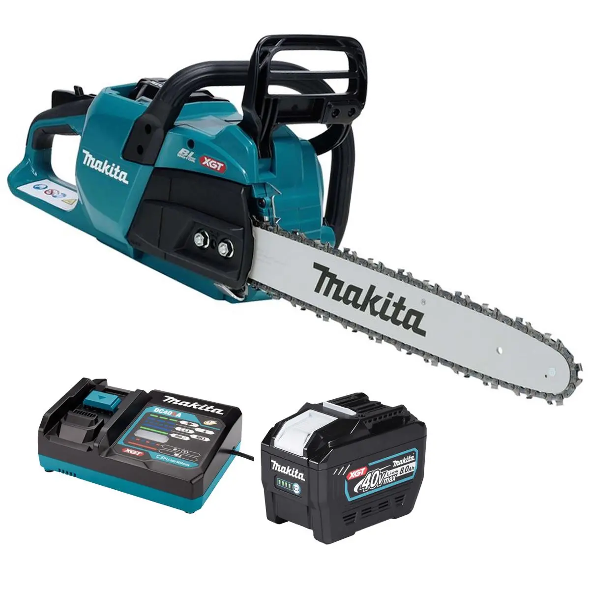 Makita Uc026gz 40V Max Xgt Brushless Chainsaw With 1 X 8.0Ah Battery & Charger 1