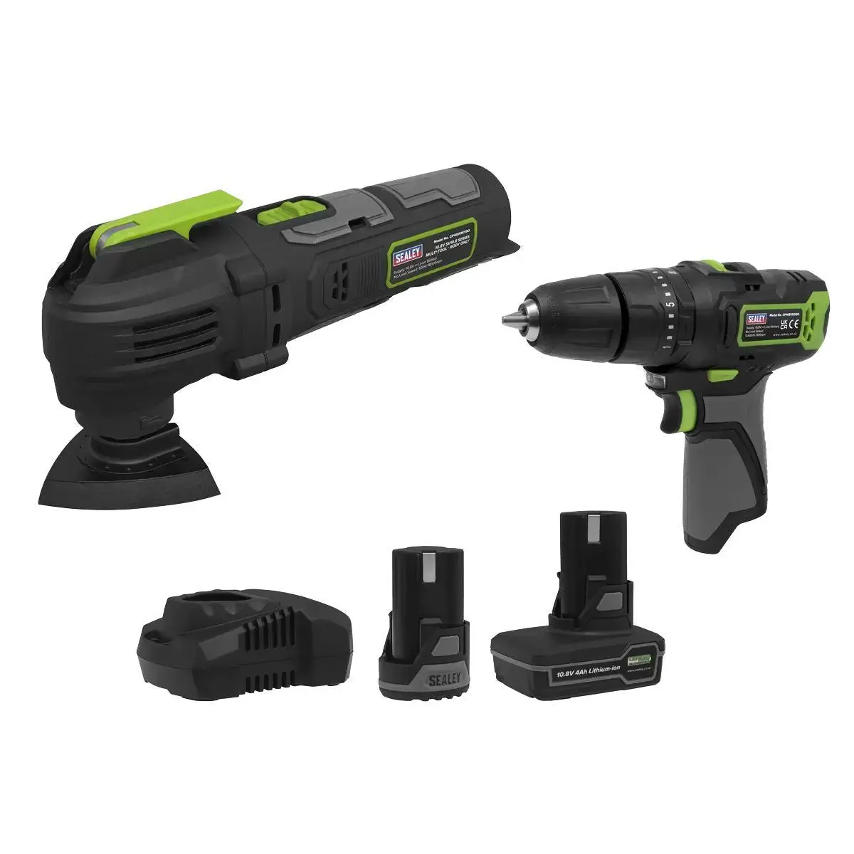 Sealey Cp108vcombo5 2 X 10.8V Combi Drill & Multi-Tool Kit 2