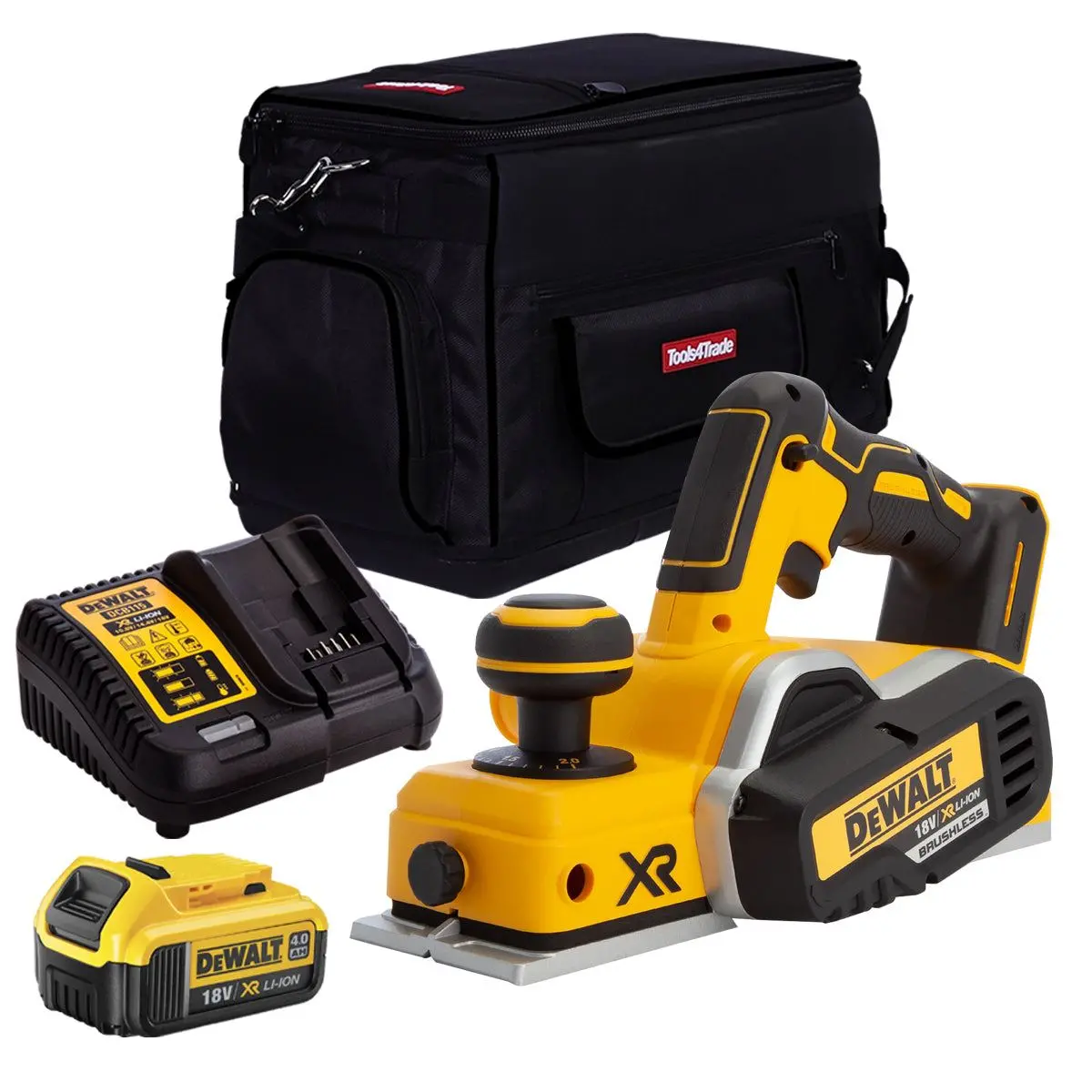 Dewalt Dcp580n 18V Brushless Planer With 1 X 4.0Ah Battery & Charger In Bag 1