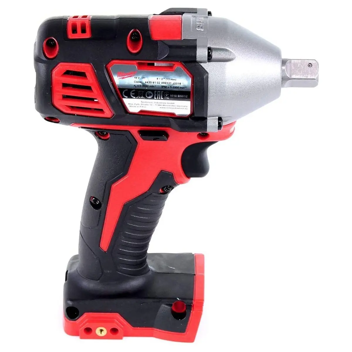 Milwaukee M18biw12-0 18V Compact 1/2" Impact Wrench Body Only 4933443590 2