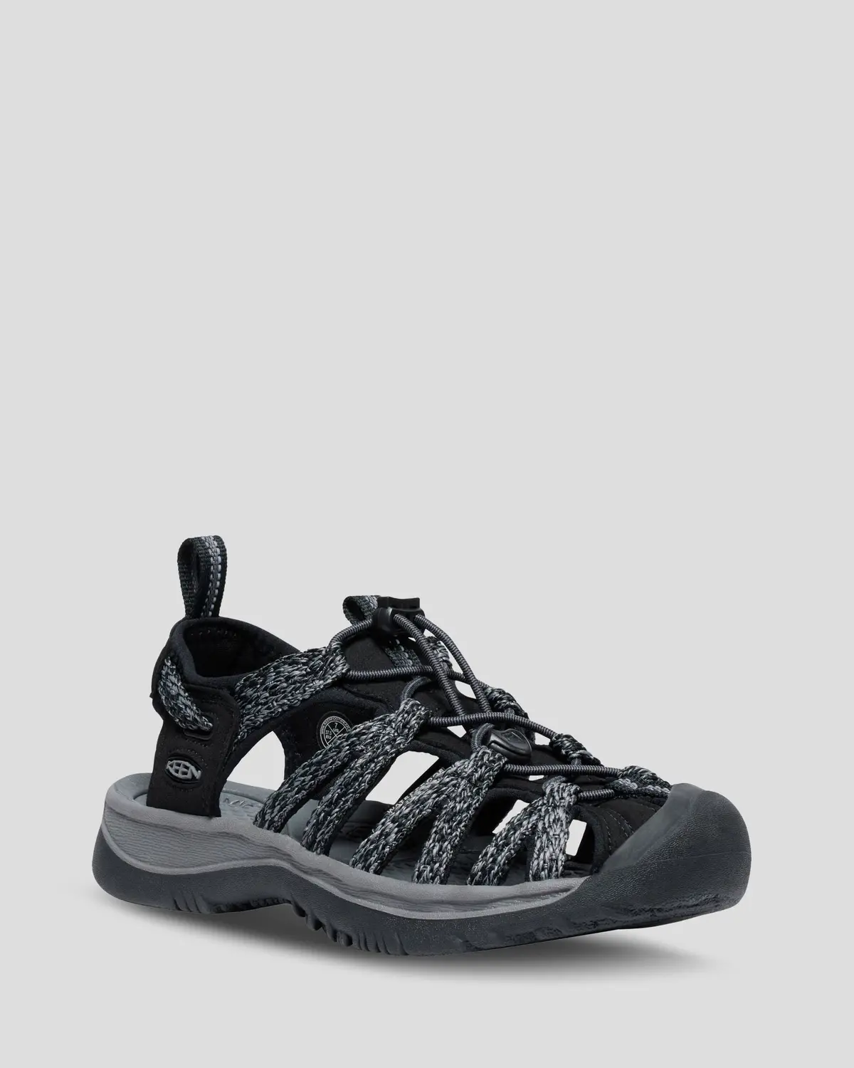 Women's Keen Whisper Sandals - Black/Steel Grey 1