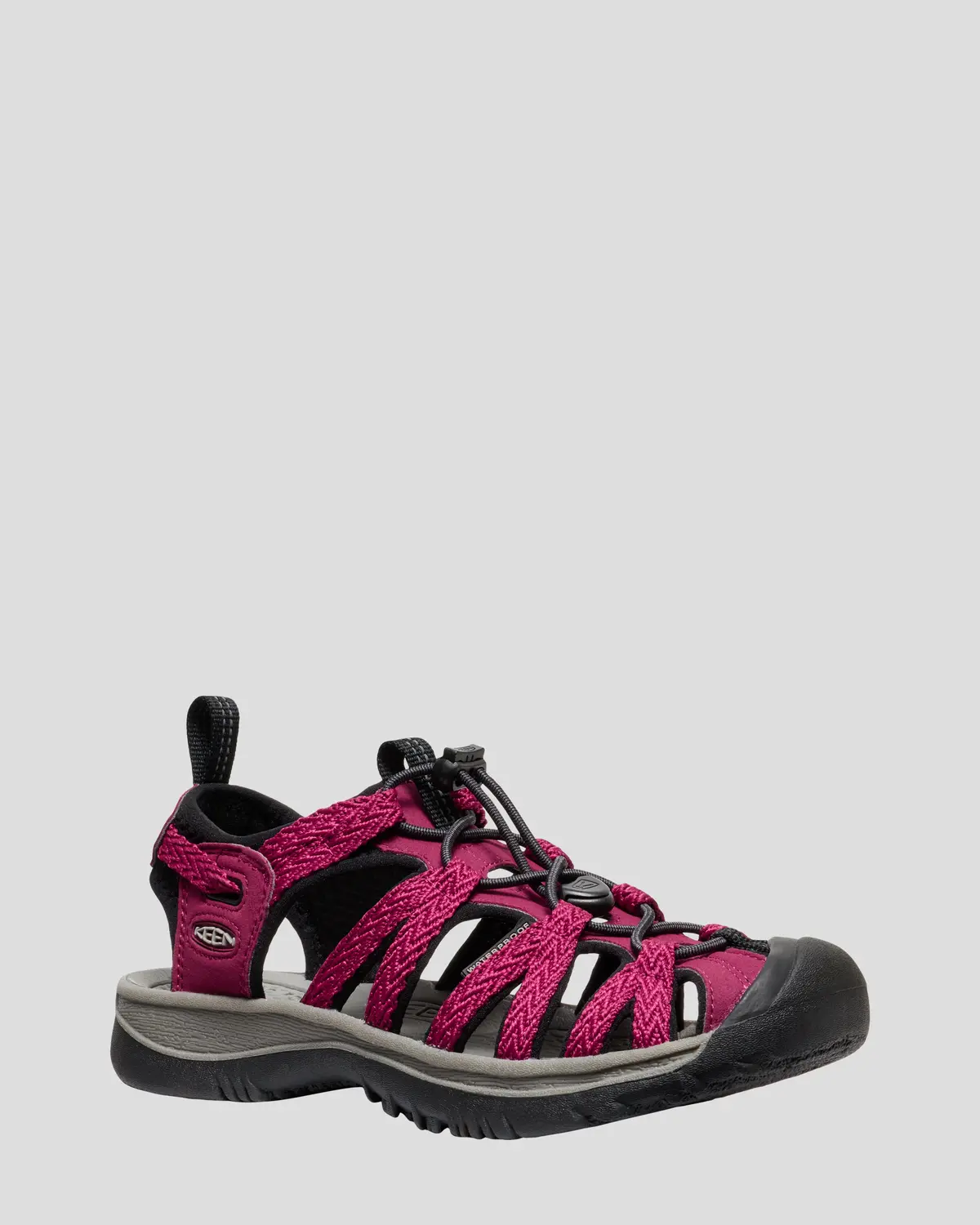 Women's Keen Whisper Sandals - Beajolais/Black 1