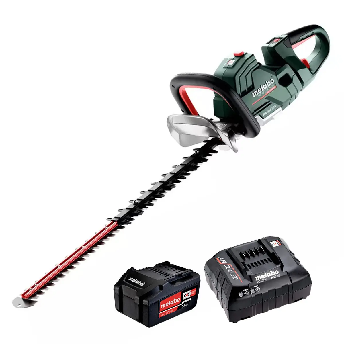 Metabo Hs 18 Ltx Bl 65 18V Brushless 65Cm Hedge Trimmer With 1 X 5.2Ah Battery & Charger 1