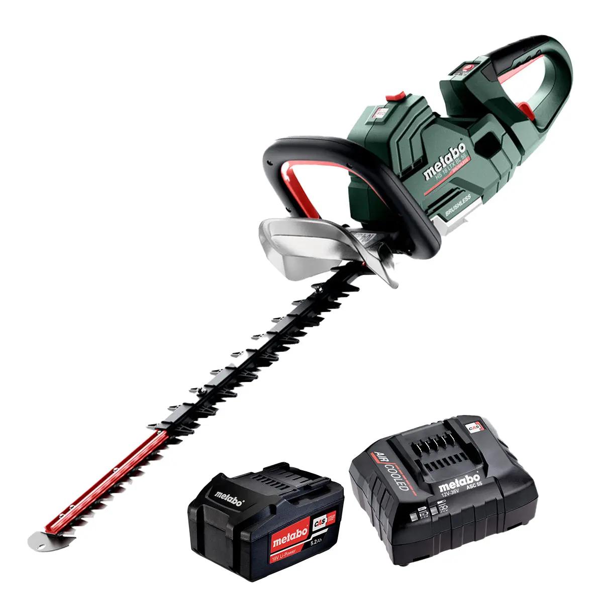 Metabo Hs 18 Ltx Bl 55 18V Brushless 55Cm Hedge Trimmer With 1 X 5.2Ah Battery & Charger 1