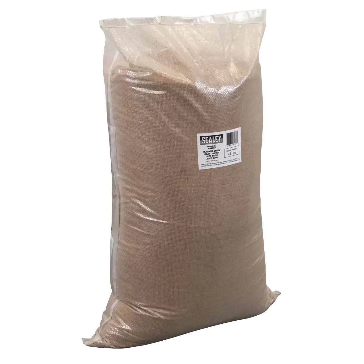 Sealey Ws25kg Walnut Shell Blast Media Size 16/30 25Kg Bag 1