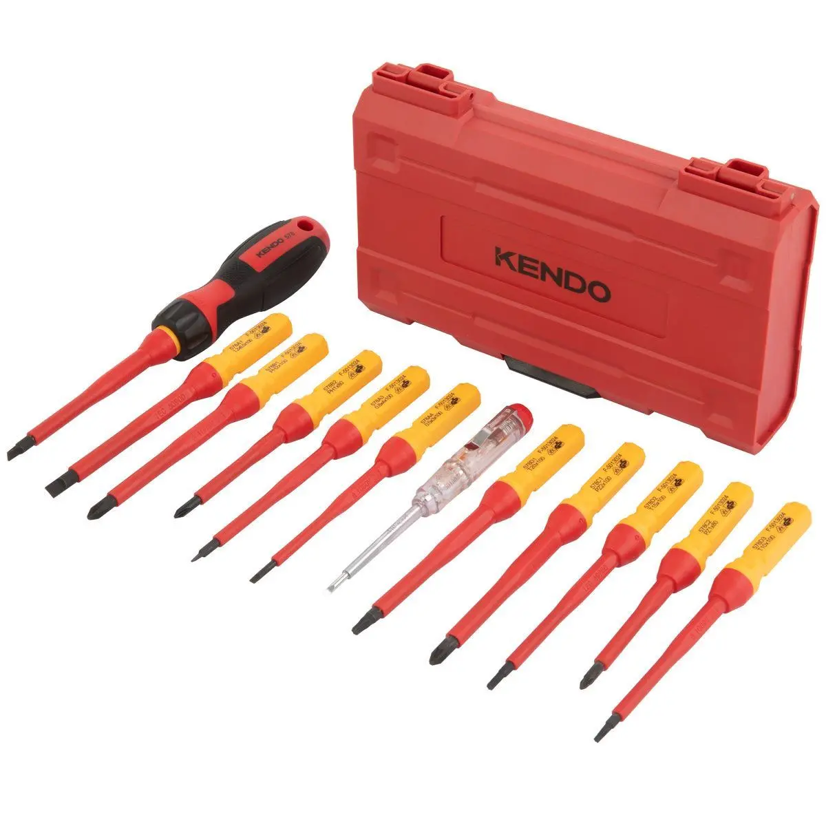 Kendo Vde Screwdriver Set 13 Pieces 1
