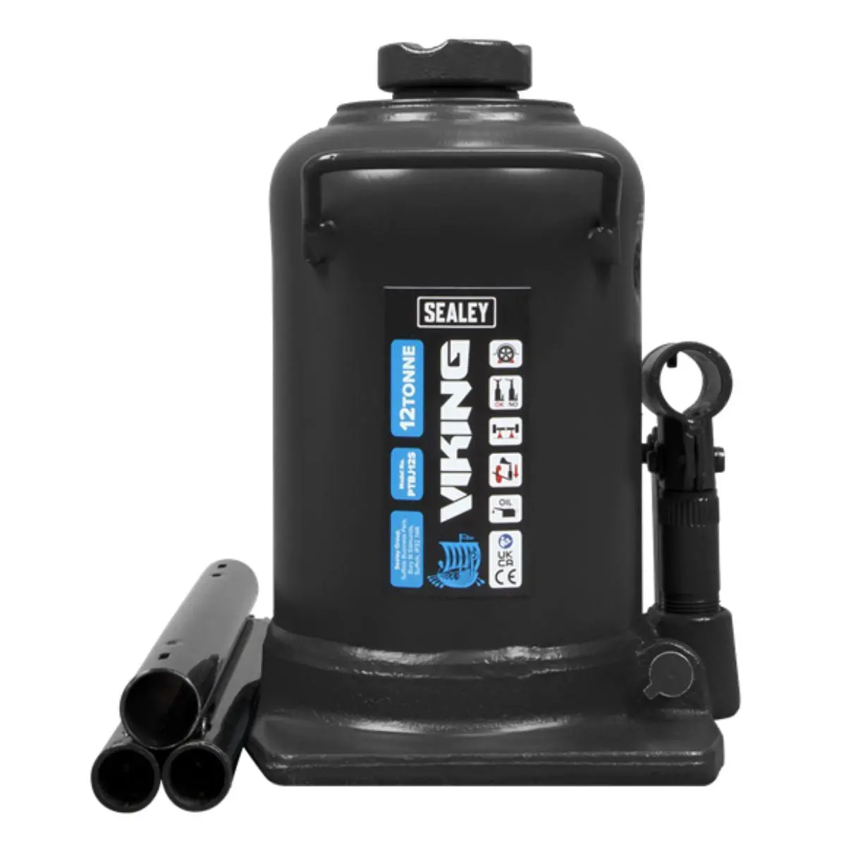 Sealey Ptbj12s 12 Tonne Bottle Jack With Telescopic Ram 2