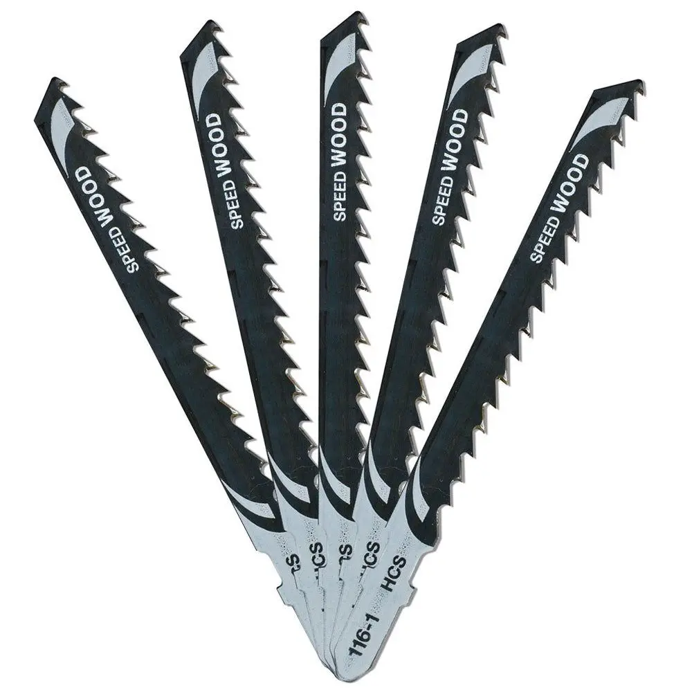 Dewalt 100Mm Hcs T-Shank Scroller Wood Cutting Jigsaw Blades Dt2166-Qz Pack Of 5 1