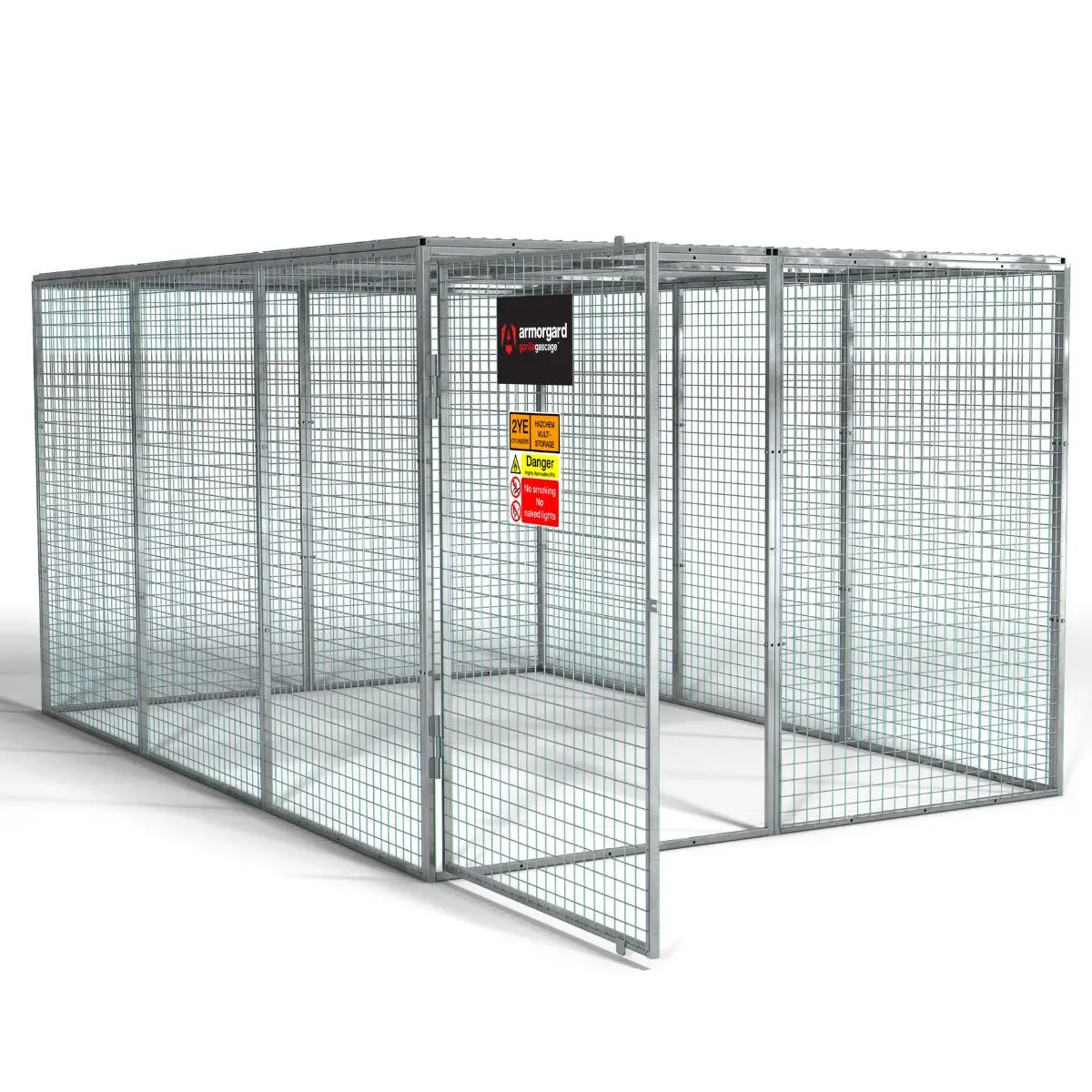 Armorgard Ggc13 Gorilla Gas Cage 2412Mm X 3666Mm X 1831Mm Heavy-Duty Secure Storage For Gas Cylinders 1
