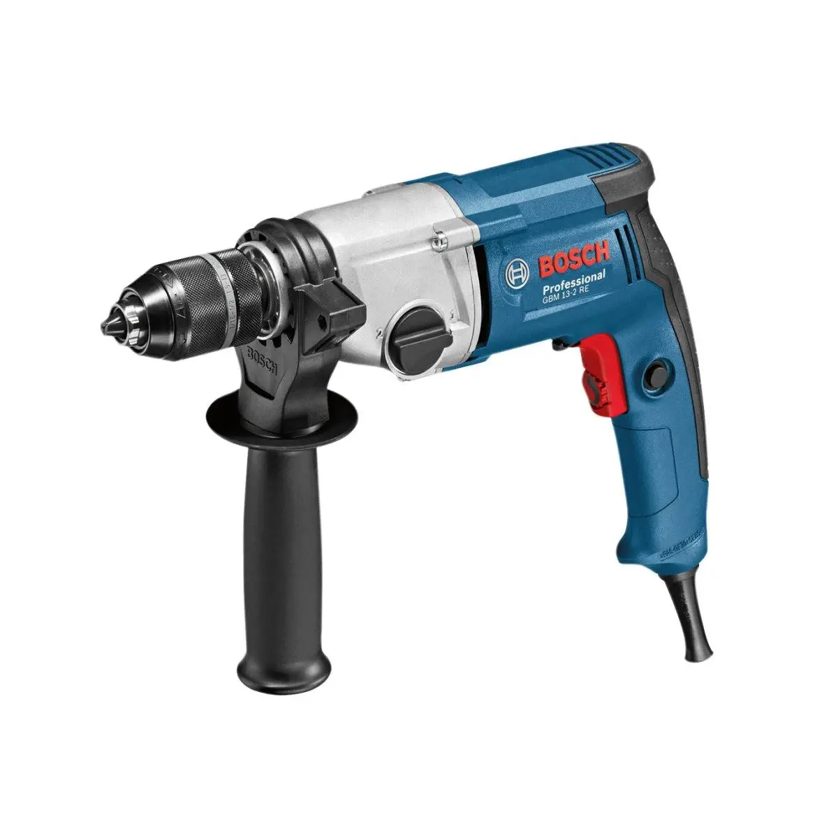 Bosch Gbm 13-2 Re Professional Rotary Drill 240V/750W For Efficient Metal & Wood Drilling 06011B2070 1
