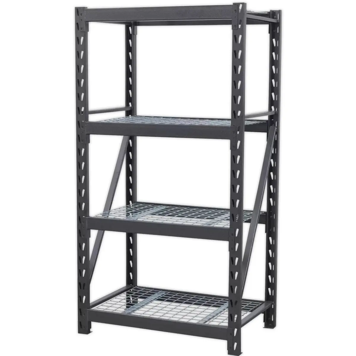 Sealey Ap6372 Heavy-Duty Racking 4 Mesh Shelves 640Kg Capacity 1