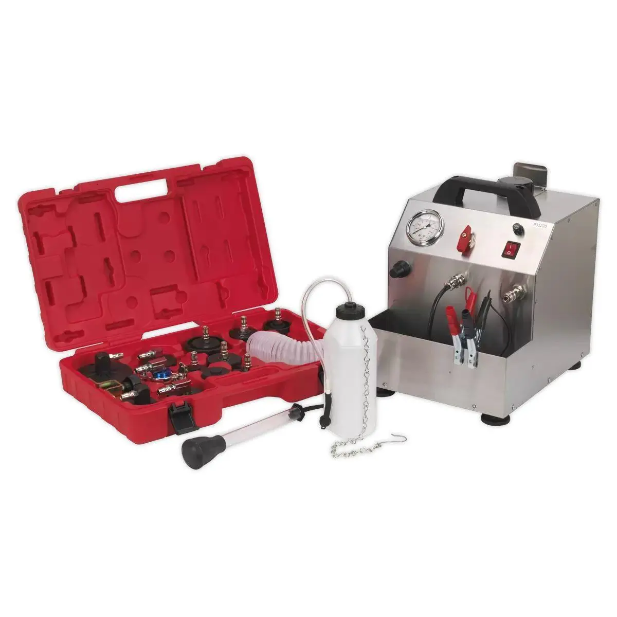 Sealey Vs0207 Brake & Clutch Pressure Bleeder Kit 12V 1