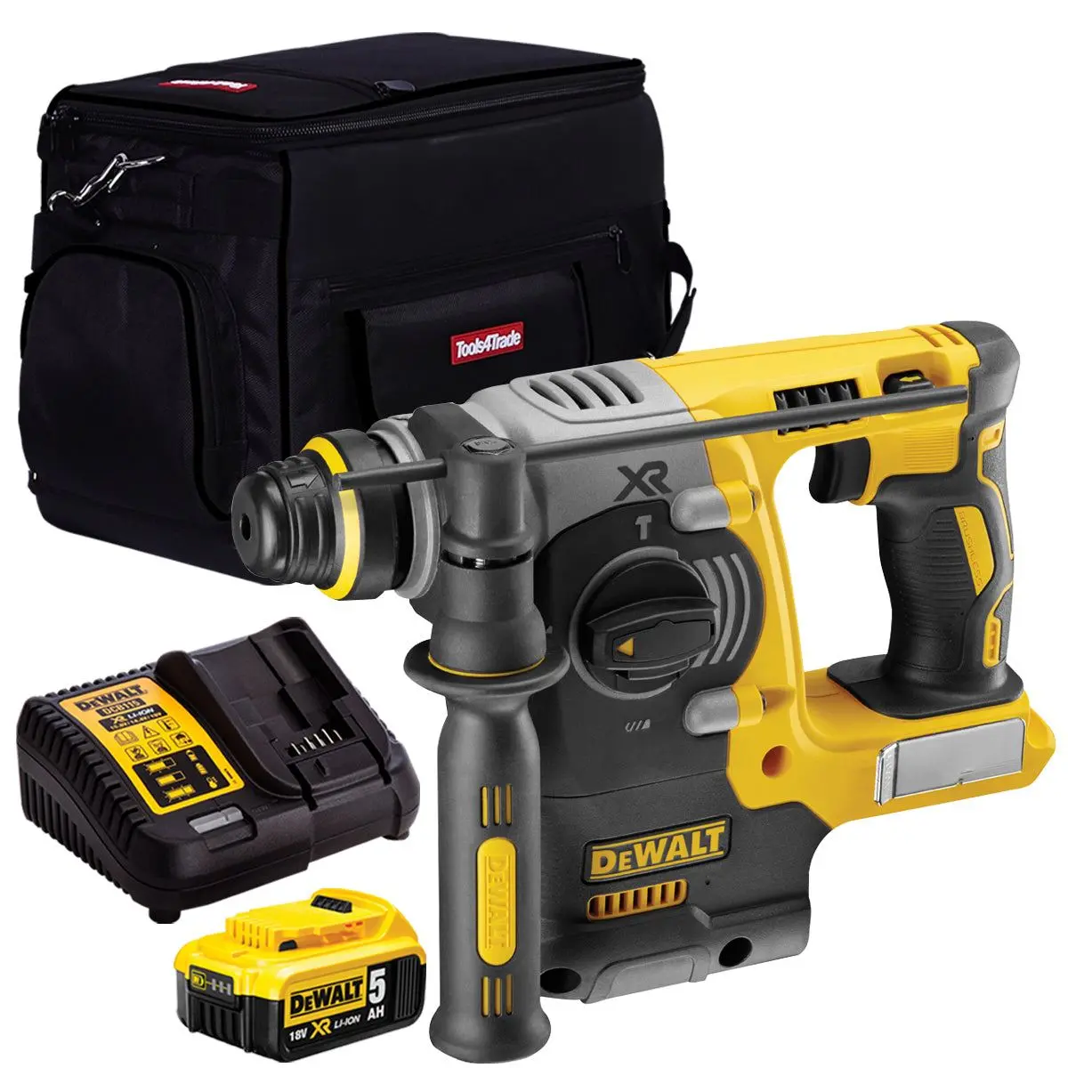 Dewalt Dch273n 18V Brushless Sds+ Rotary Hammer Drill With 1 X 5.0Ah Battery & Charger In Bag 1