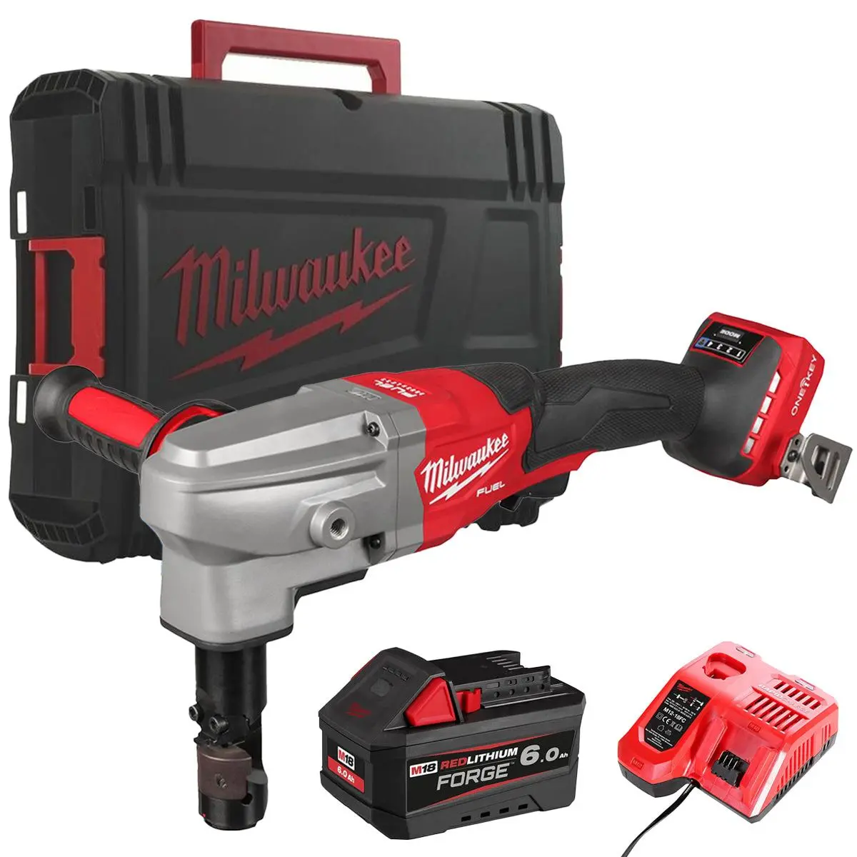 Milwaukee M18fnb35-0X M18 Fuel 18V Brushless 3.5Mm Nibbler With 1 X 6.0Ah Battery Charger & Case 1
