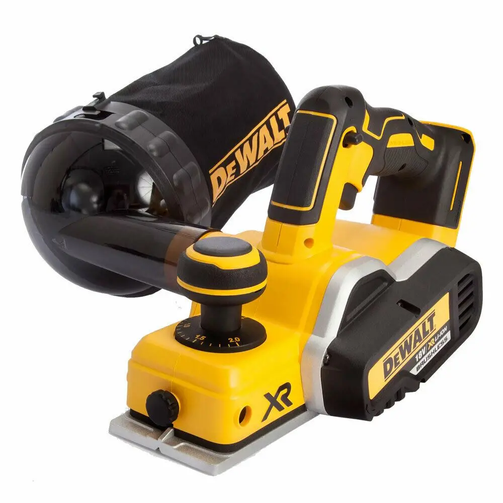 Dewalt Dcp580n 18V Li-Ion Cordless Brushless Planer + Dwv9390 Dust Bag 1