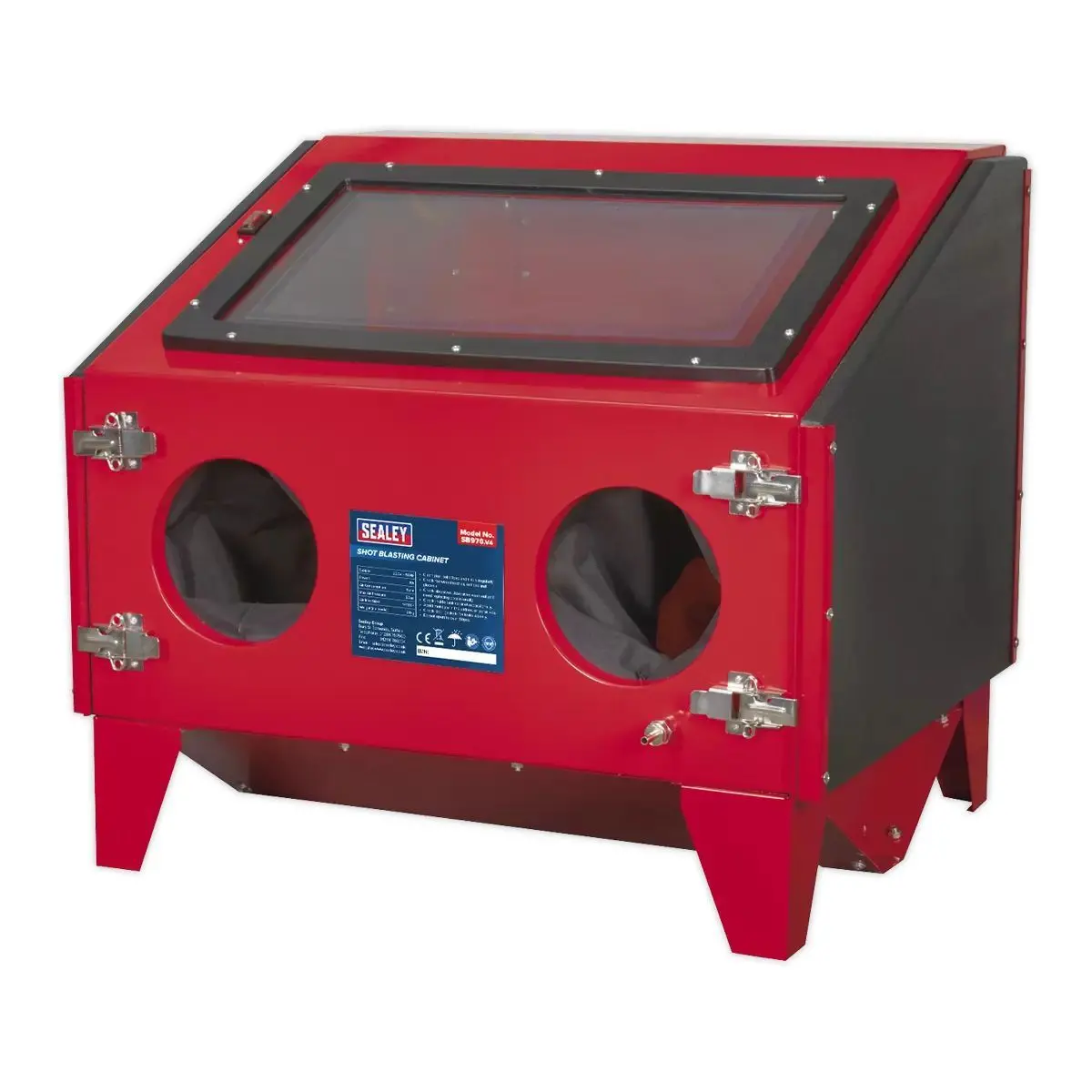 Sealey Sb970 Shot Blasting Cabinet Double Access With Gun 695 X 580 X 625Mm 1