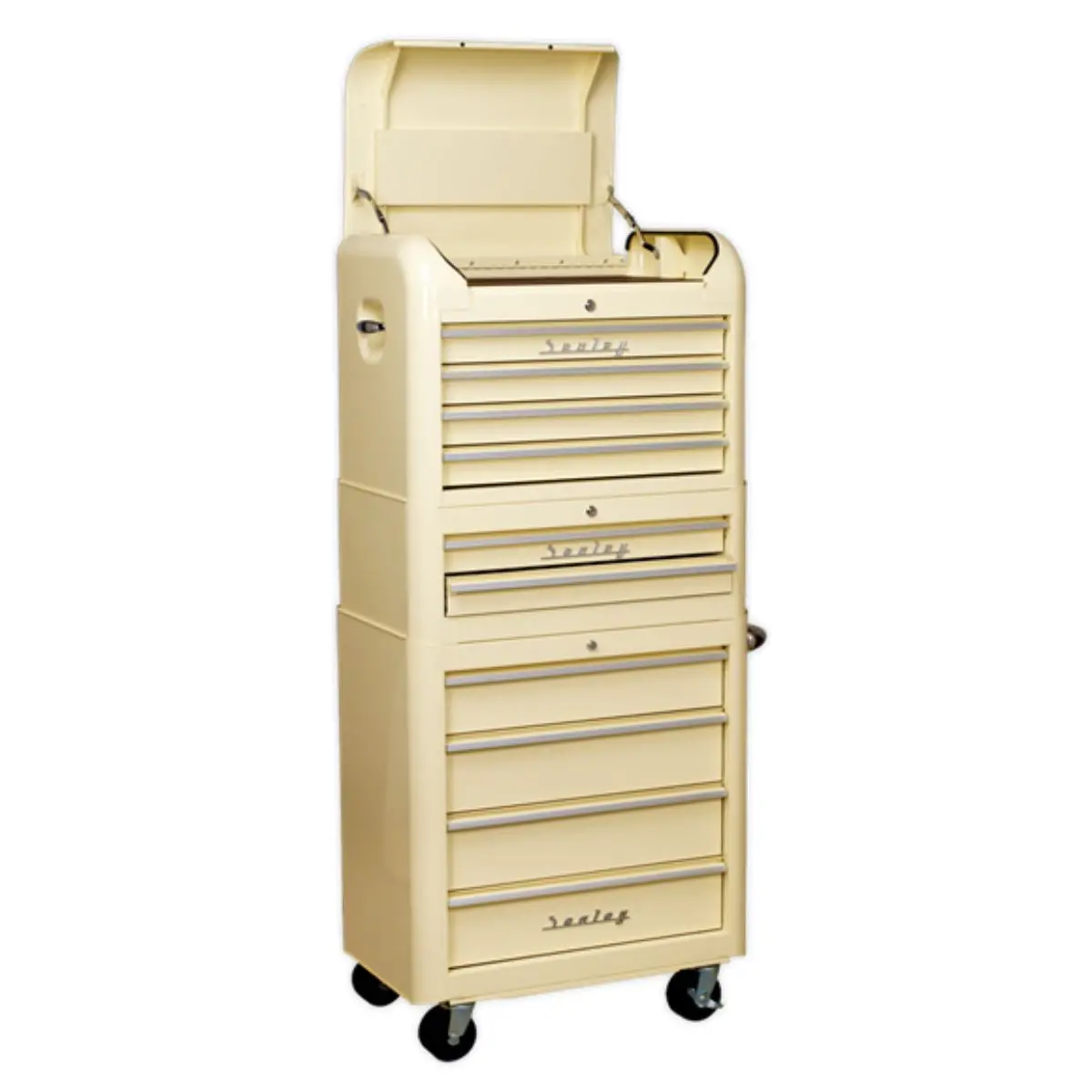 Sealey Ap28combo2 10 Drawer Retro Style Topchest, Mid-Box & Rollcab Combo 1