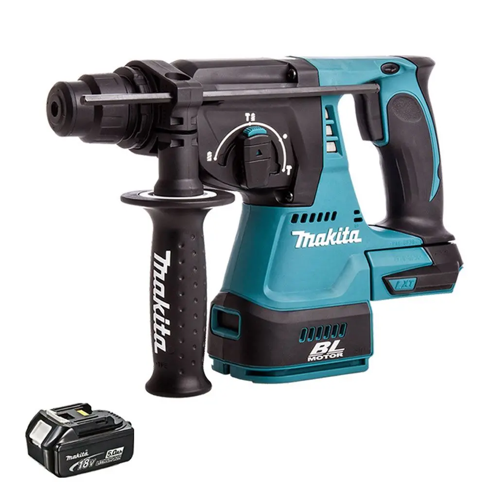 Makita Dhr242z 18V Sds+ Brushless Hammer Drill With 1 X 5.0Ah Battery 1