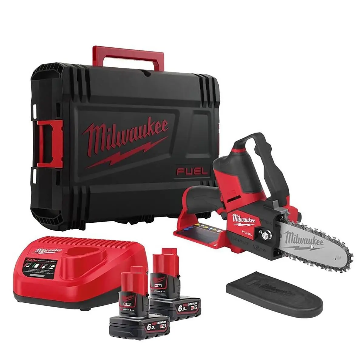 Milwaukee M12fhs-602X M12 Fuel 12V Brushless Hatchet Pruning Saw With 2 X 6.0Ah Batteries & Charger In Case 4933472213 1