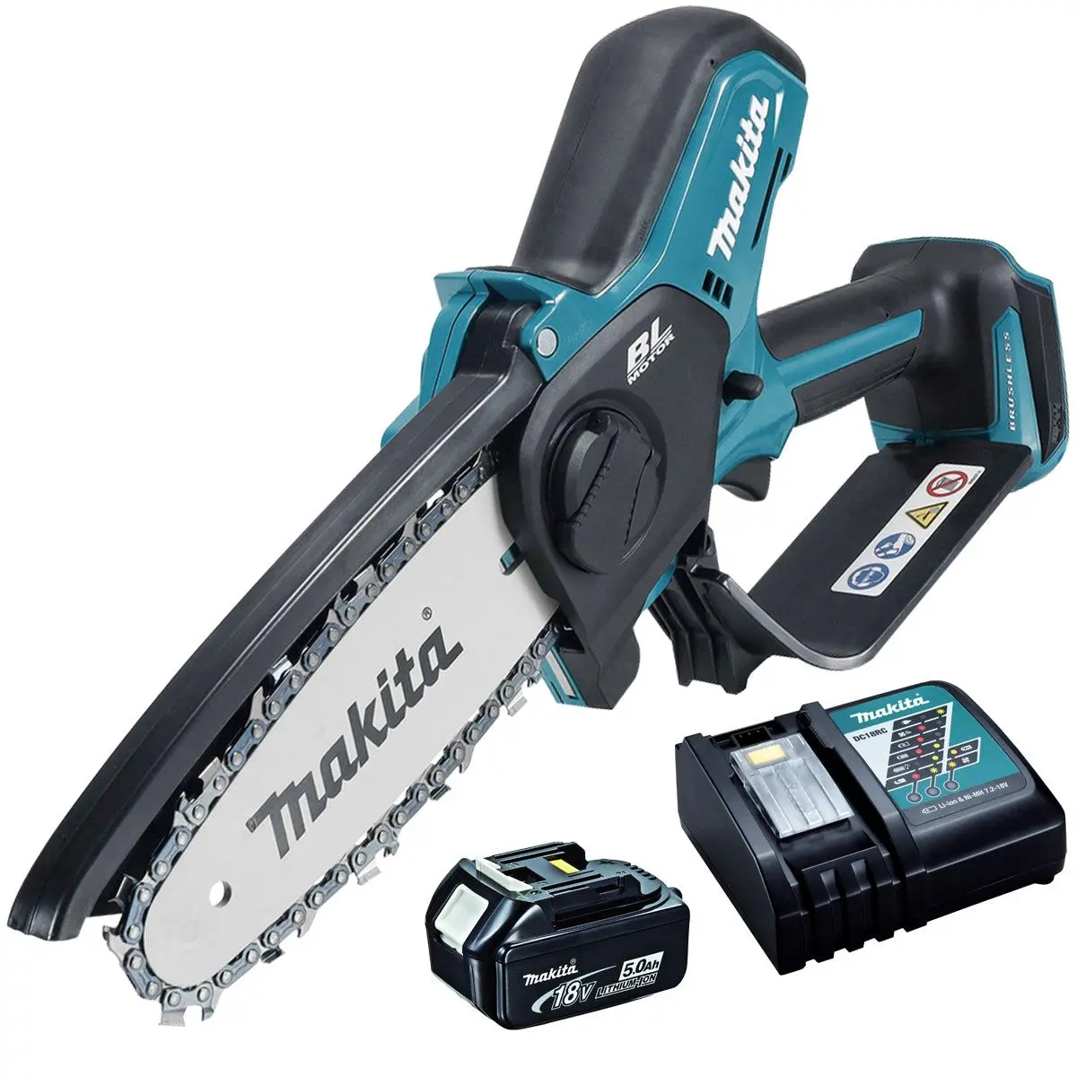 Makita Duc150rt 18V Lxt Brushless 150Mm Pruning Saw With 1 X 5.0Ah Battery & Charger 1