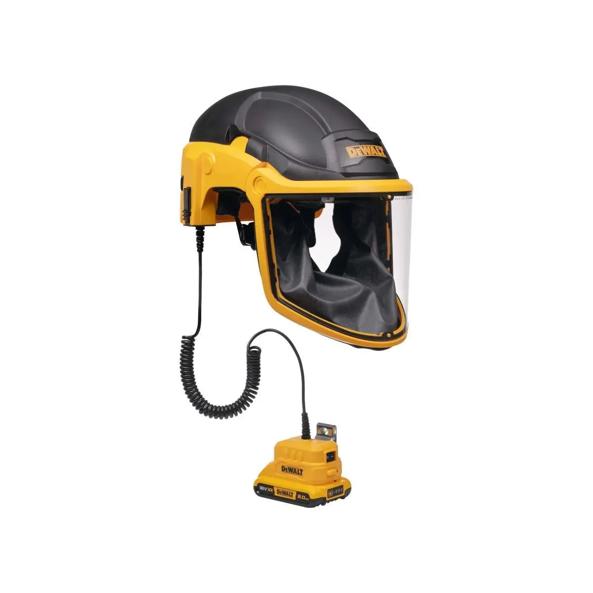 Dewalt Dwrgh2sb21 Powered Air Purifying Respirator With Hard Hat With 1 X 2.0Ah Battery & Charger 1