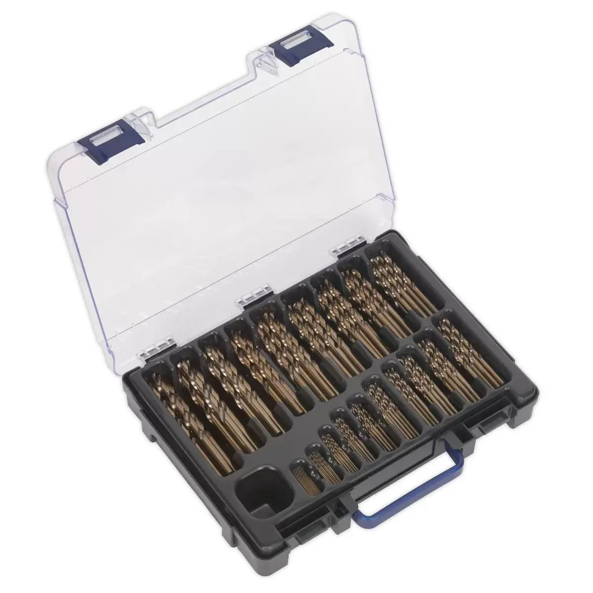 Sealey Dbs170cb Hss Cobalt Fully Ground Drill Bit Assortment 1-10Mm 170Pc 1