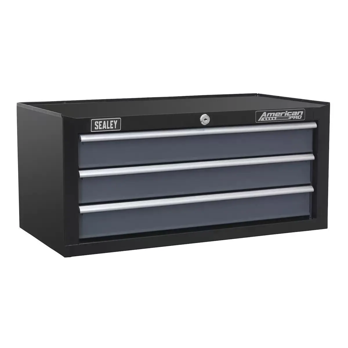 Sealey Ap3503tb 3 Drawer Mid-Box Tool Chest With Ball-Bearing Slides Black/Grey 1
