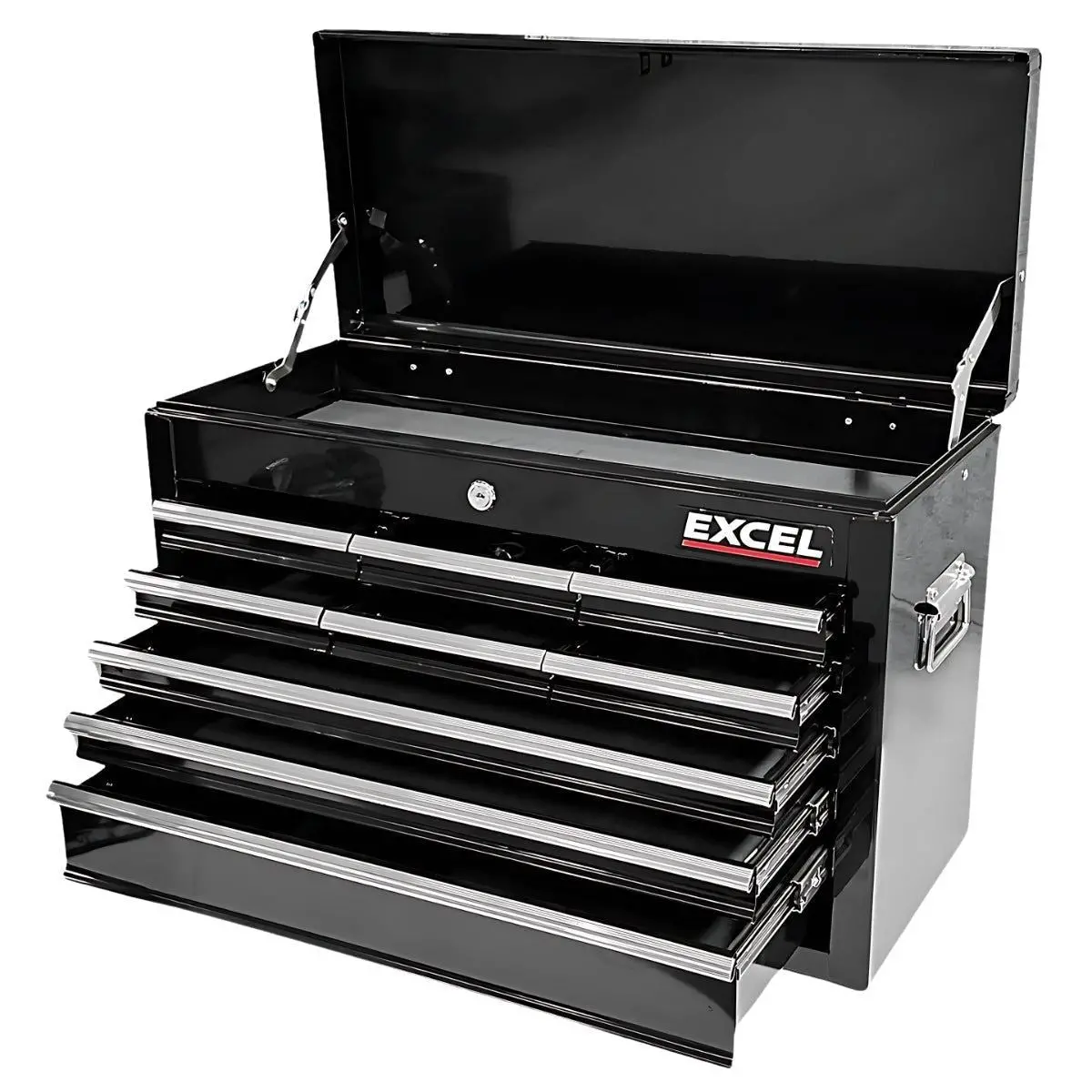 Excel 9 Drawers Portable Tool Chest Cabinet With Ball Bearing Slides Black 1
