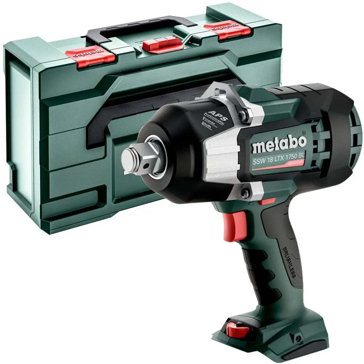 Metabo Ssw 18 Ltx 1750 Bl 18V Brushless 3/4" Impact Wrench Body Only & Metabox 602402840 1