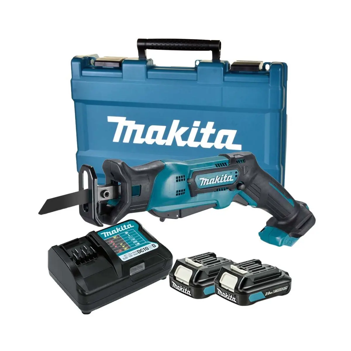 Makita Jr105dwae 12V Max Cxt Reciprocating Saw With 2 X 2.0Ah Batteries, Charger & Carrying Case 1