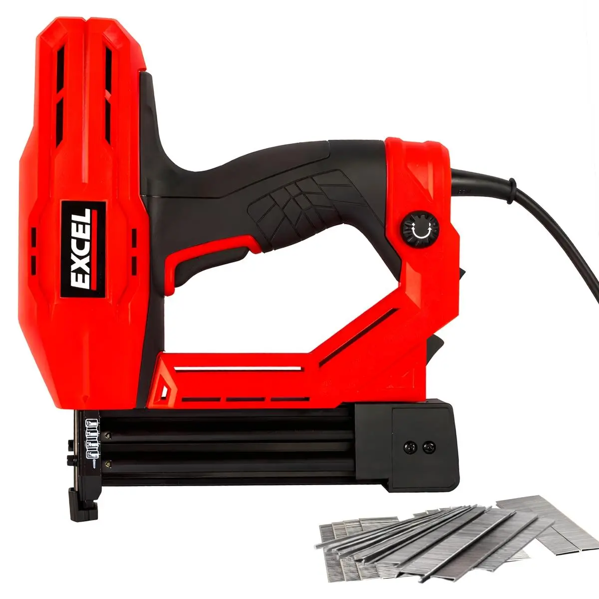 Excel 2-In-1 Electric Stapler Nailer Gun 18G Heavy Duty 240V 1