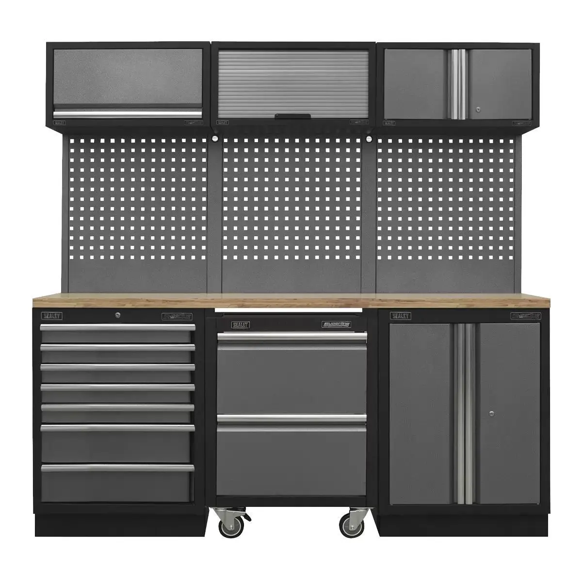 Sealey Apmsstack12w 2.04M Storage System Pressed Wood Worktop 1