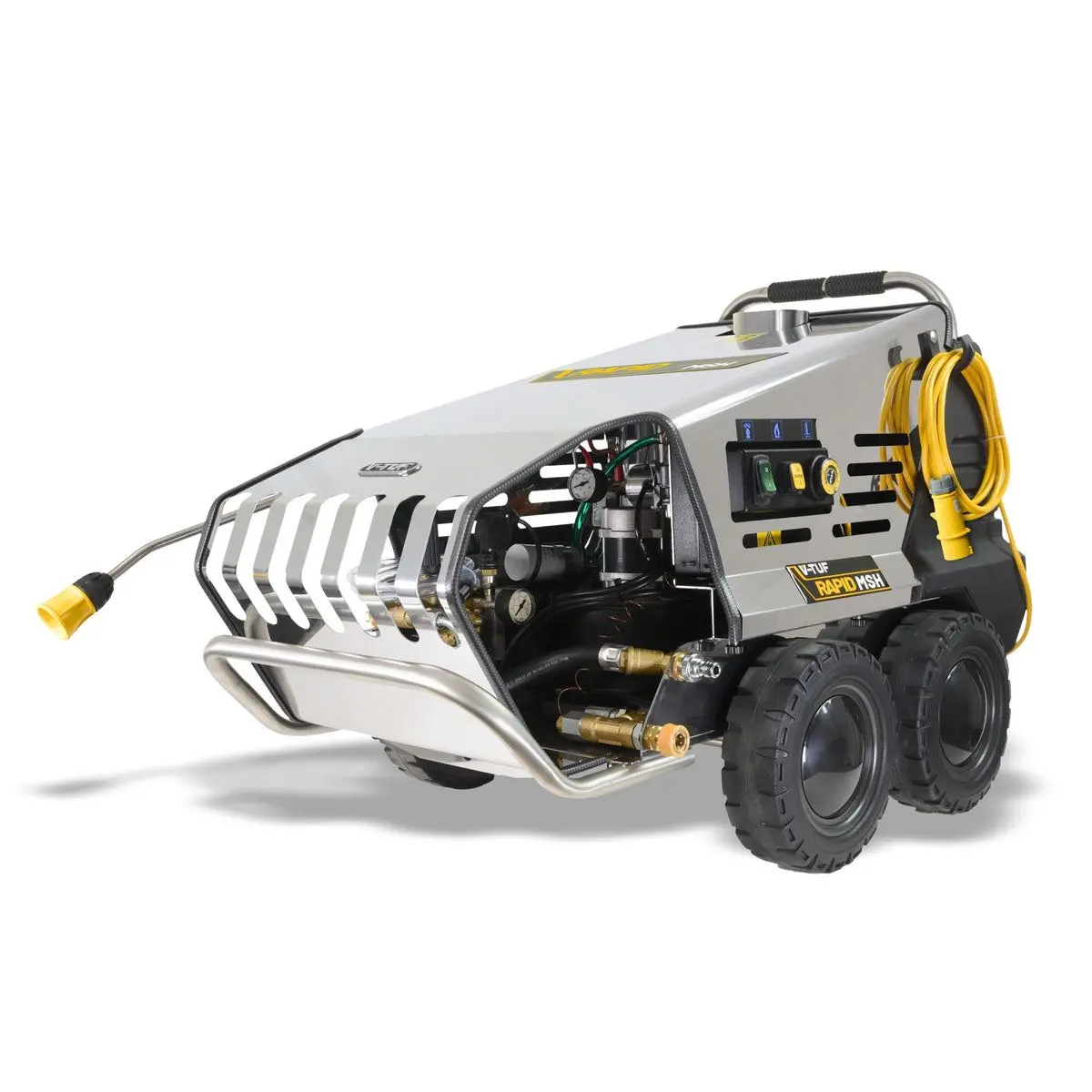 V-Tuf Rapidmsh110v 8L/Min Professional Hot Water Industrial Mobile Pressure Washer 100Bar 1
