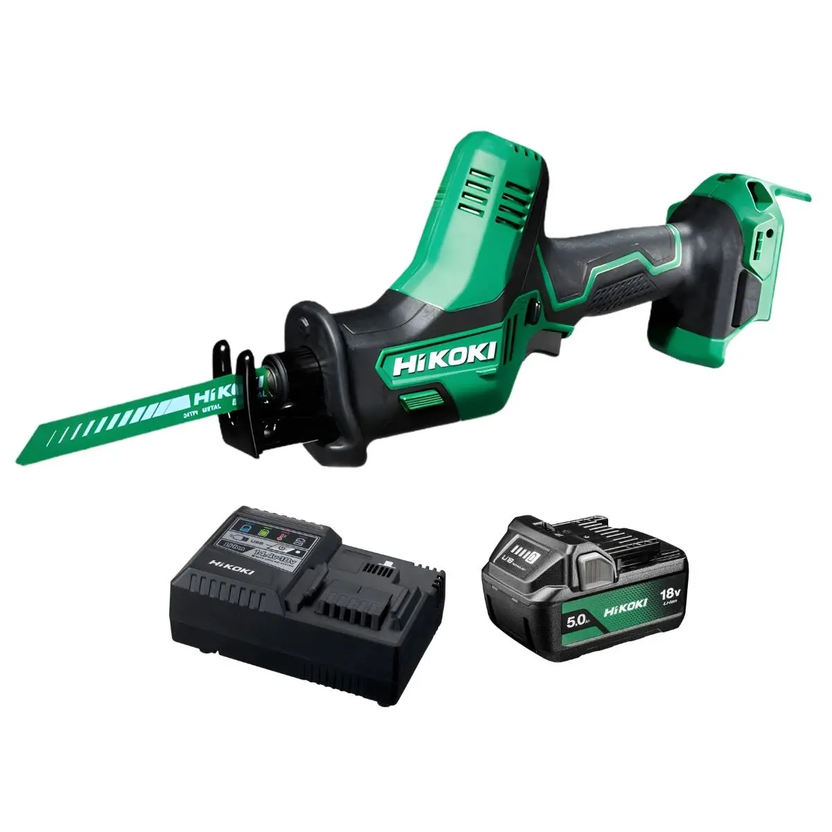 Hikoki Cr18daj4z 18V Compact Reciprocating Saw With 1 X 5.0Ah Battery & Charger 1