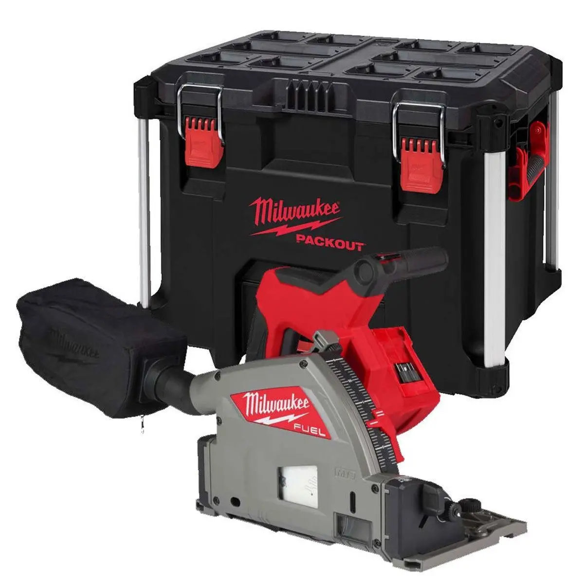 Milwaukee M18fps55-0Peb 18V 165Mm Fuel Brushless Plunge Saw With 2 X 5.0Ah Battery With Blade & Guide Rail Kit 2