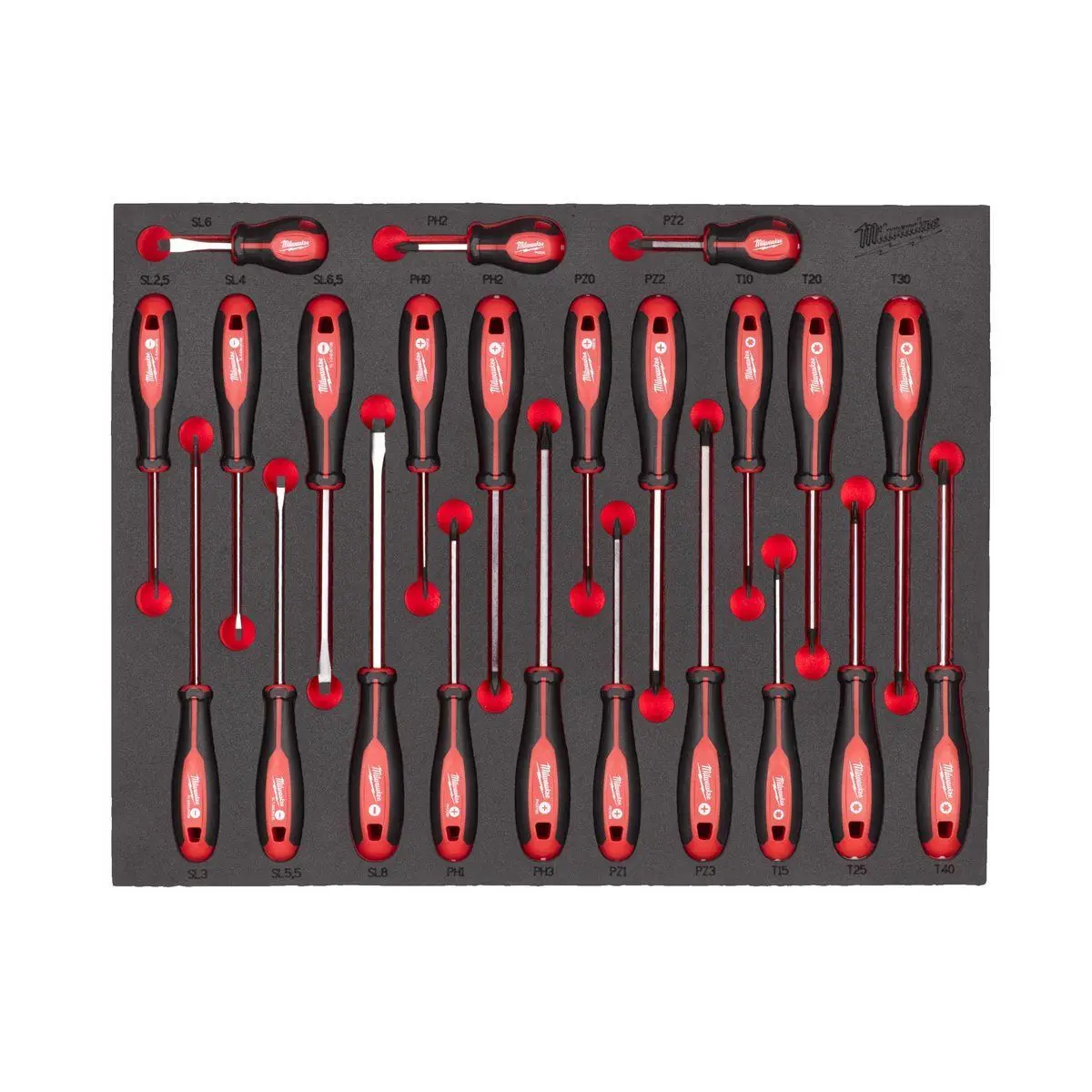 Milwaukee 23 Piece Tri-Lobe Screwdriver Set In Foam Insert 4932479830 1