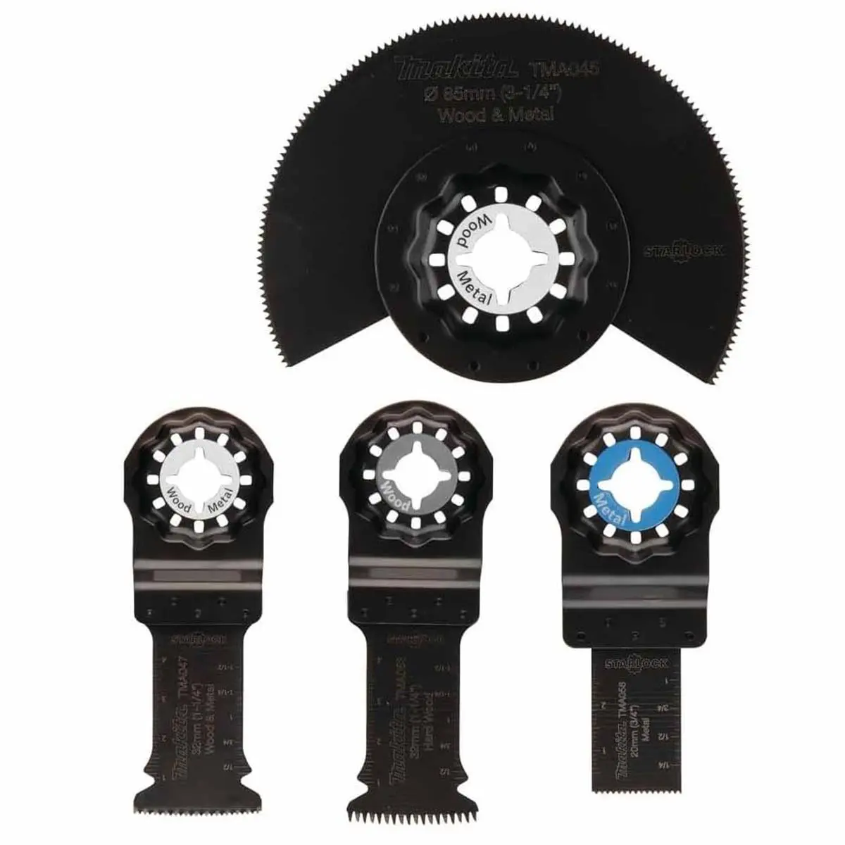 Makita B-67480 Multi-Tool Starlock Plunge Cut Set Of 4 Piece 1