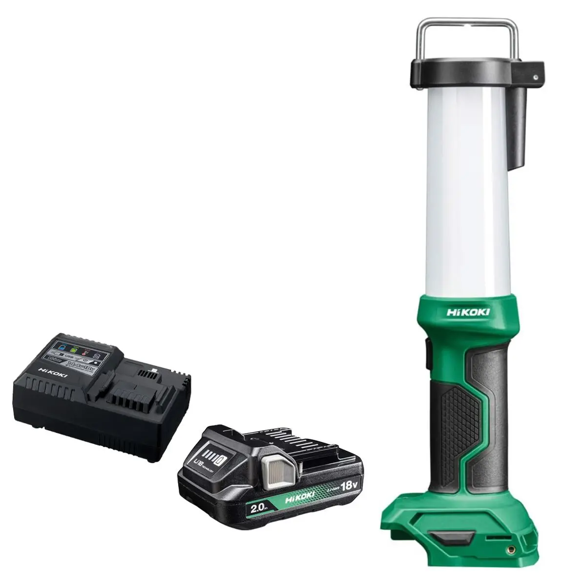 Hikoki Ub18dfw4z 18V Cordless Led Lamp With 1 X 2.0Ah Battery & Charger 1
