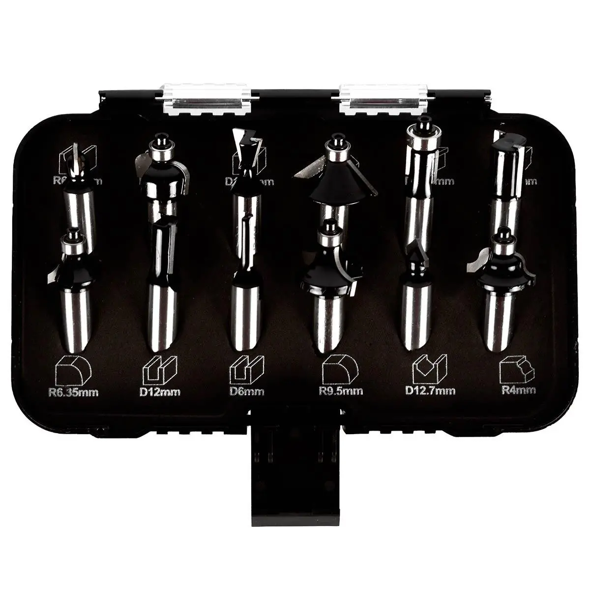 Excel 1/2In Shank Tct Router Cutter Bit 12 Piece Set 2