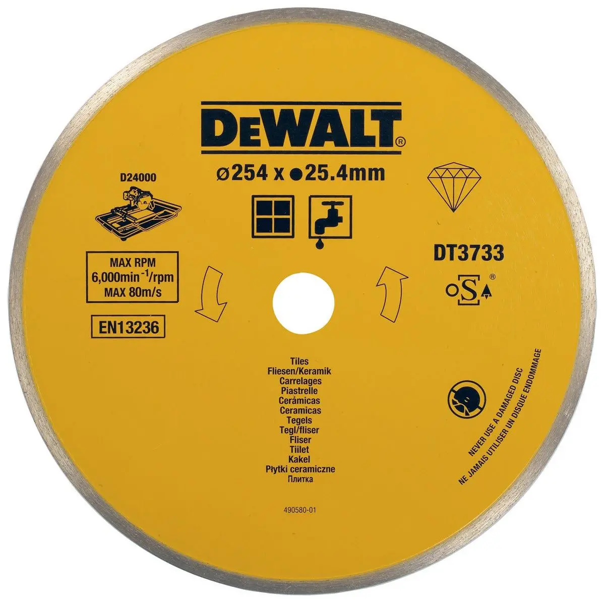 Dewalt 254Mm Ceramic Diamond Tile Blade Dt3733xj 1